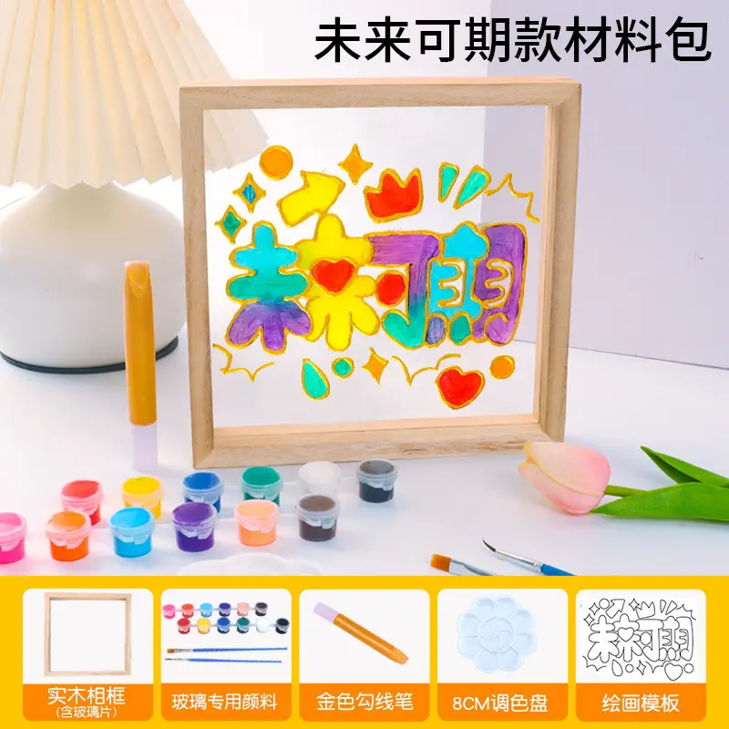 18 Color Acrylic Paints Set for Kids Art Projects - Image 31