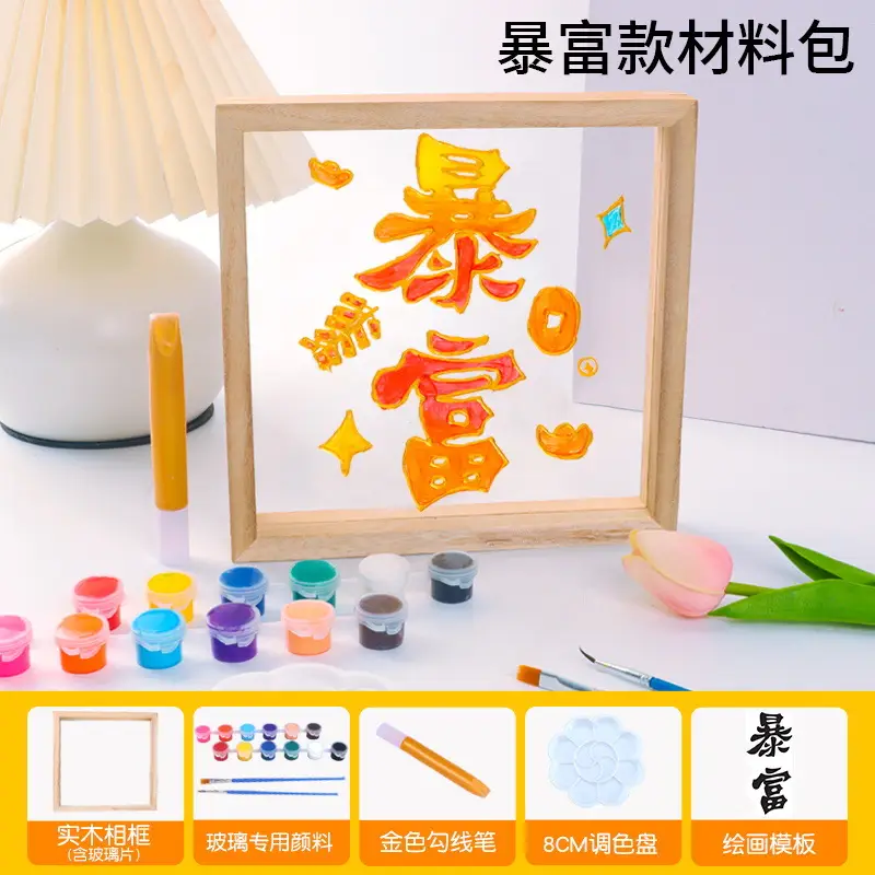 18 Color Acrylic Paints Set for Kids Art Projects - Image 32