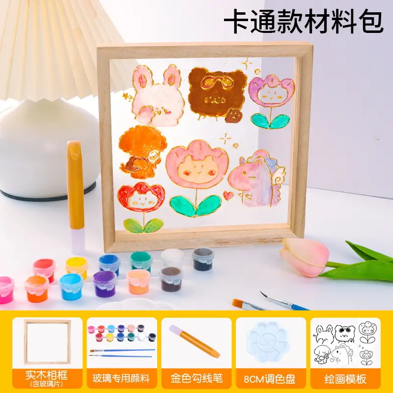 18 Color Acrylic Paints Set for Kids Art Projects - Image 39