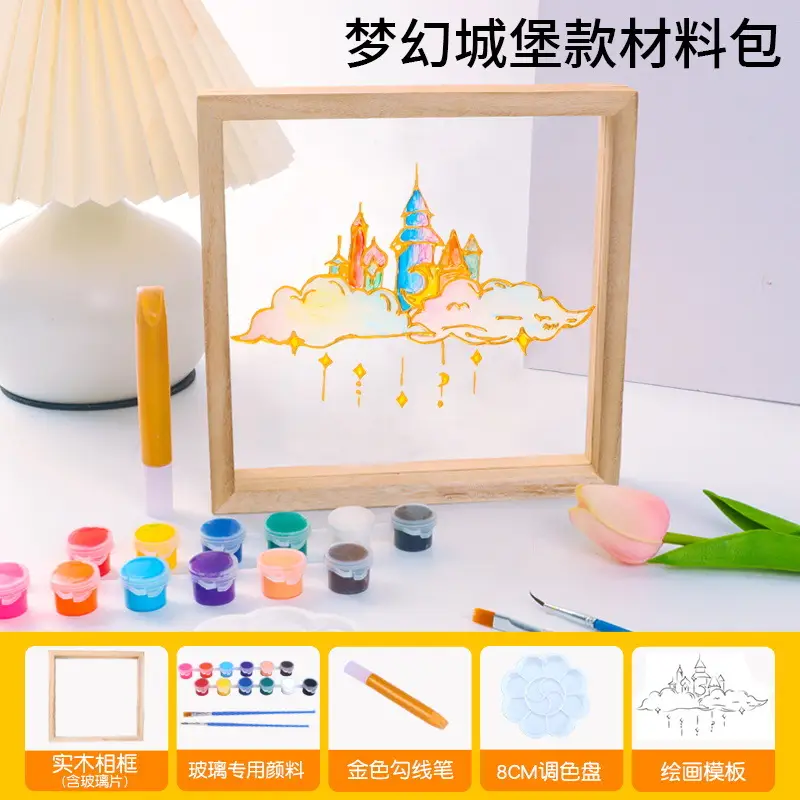 18 Color Acrylic Paints Set for Kids Art Projects - Image 42