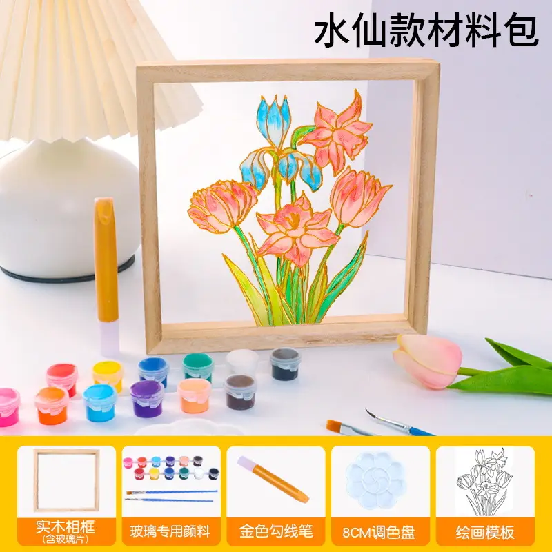 18 Color Acrylic Paints Set for Kids Art Projects - Image 43