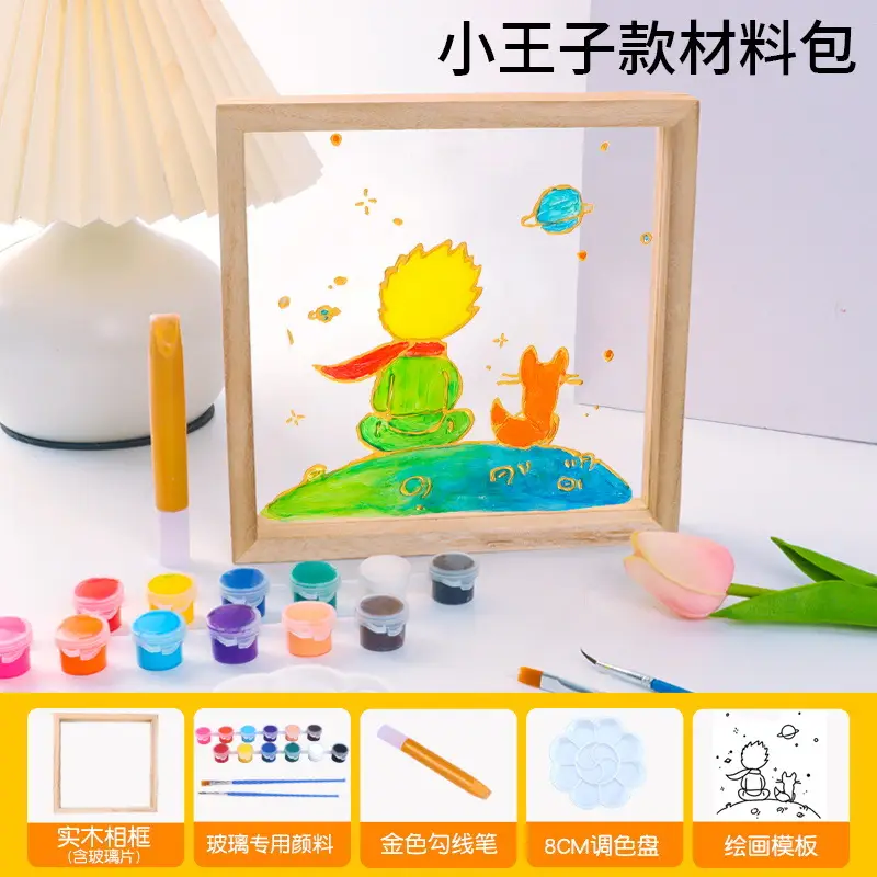 18 Color Acrylic Paints Set for Kids Art Projects - Image 45