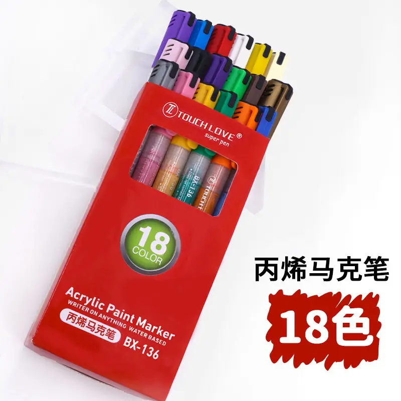18 Color Acrylic Paints Set for Kids Art Projects - Image 9