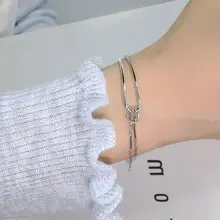 Women's Heart & Tassel Chain Bracelet Set — feature 13