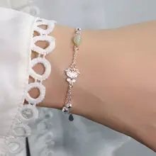 Women's Heart & Tassel Chain Bracelet Set — feature 9