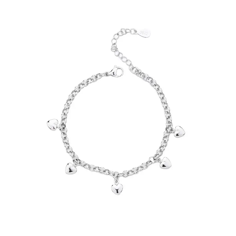 Women's Heart & Tassel Chain Bracelet Set - Image 2