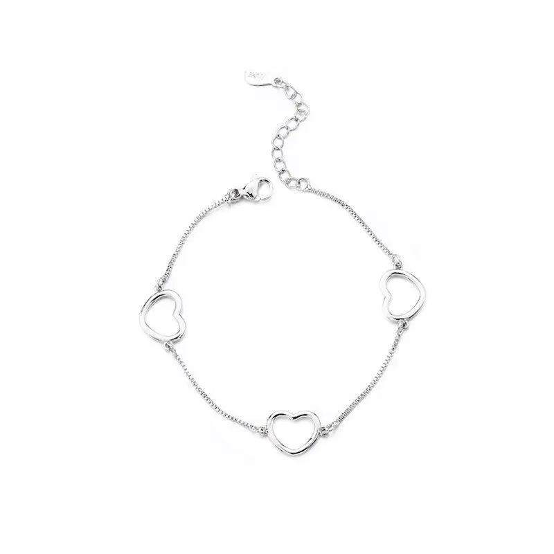 Women's Heart & Tassel Chain Bracelet Set - Image 4