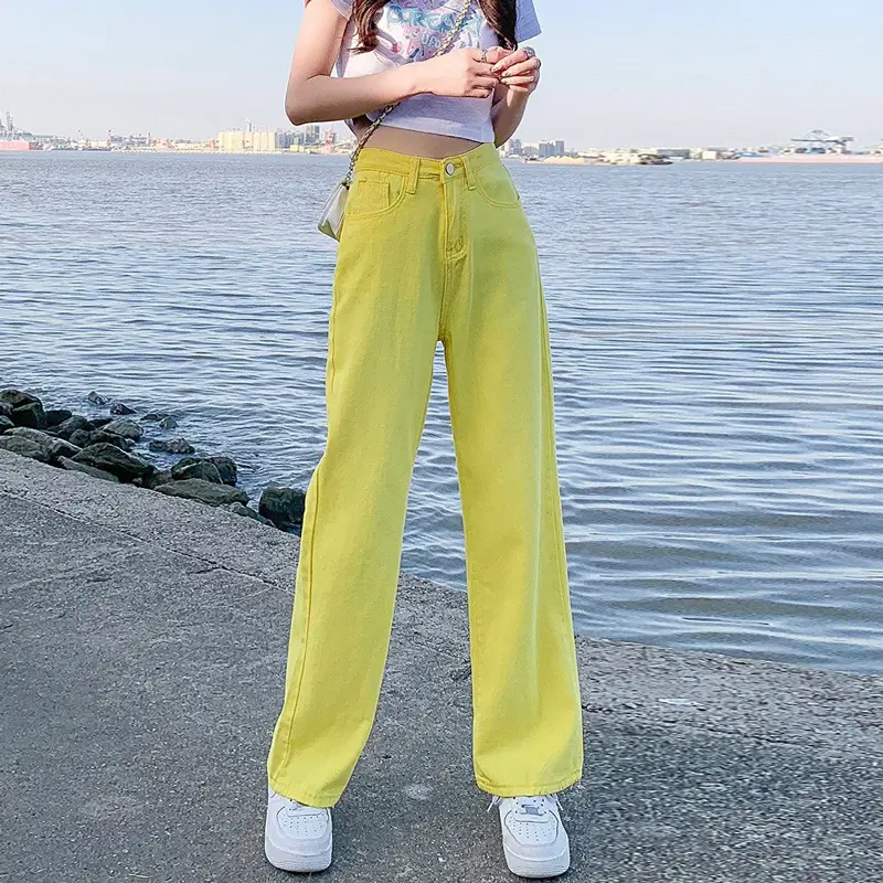 Women Wide Leg Jeans 2022 Summer Slim Fit - Image 10