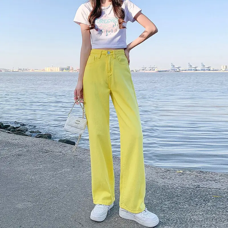 Women Wide Leg Jeans 2022 Summer Slim Fit - Image 11
