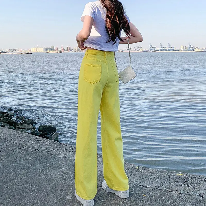 Women Wide Leg Jeans 2022 Summer Slim Fit - Image 13