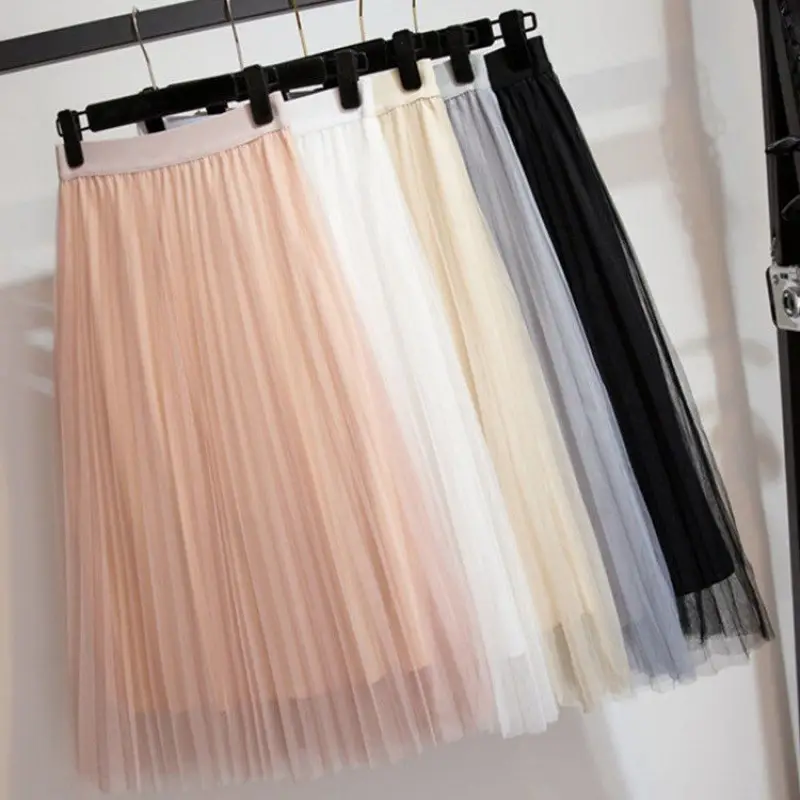 White Pleated Skirt Women Spring Summer 2022 - Image 19