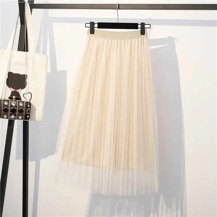 White Pleated Skirt Women Spring Summer 2022 — feature 7
