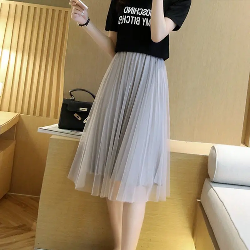 White Pleated Skirt Women Spring Summer 2022 - Image 8