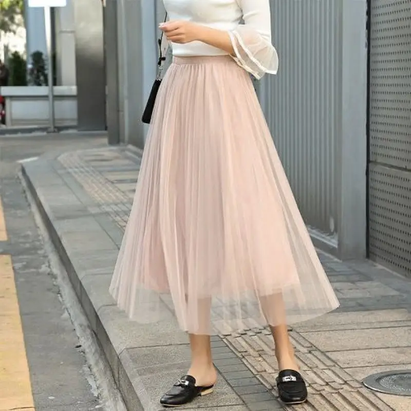 White Pleated Skirt Women Spring Summer 2022 - Image 4