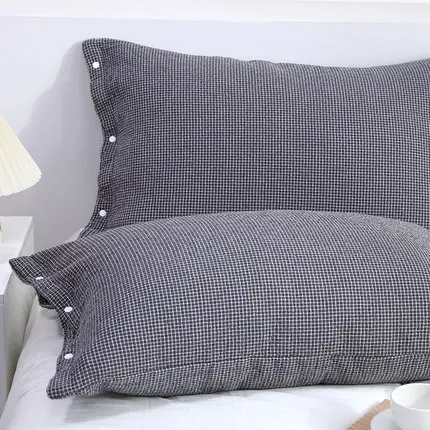 Pure Cotton Pillowcase with Snap Closure - Image 2