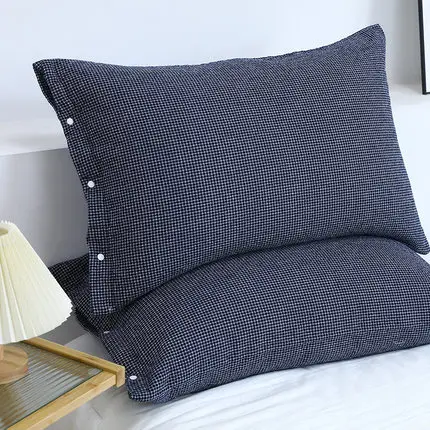 Pure Cotton Pillowcase with Snap Closure - Image 3