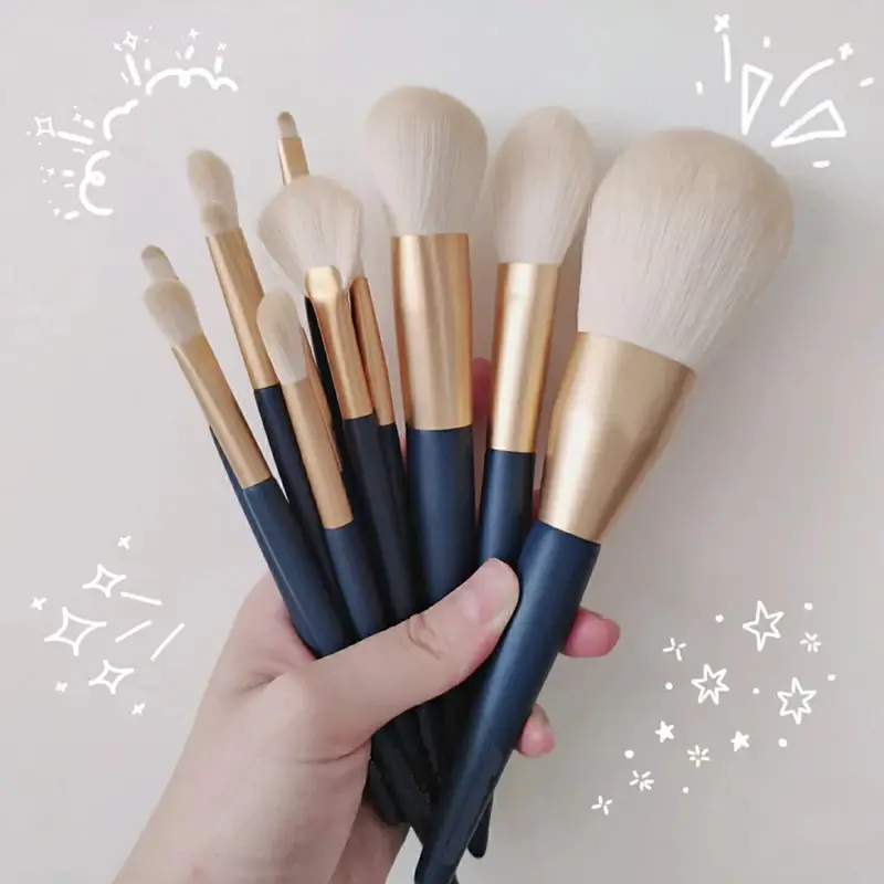 Xingdong Makeup Brush Set for Beginners Soft Bristle Powder Eye Shadow Blush Highlight - Image 11