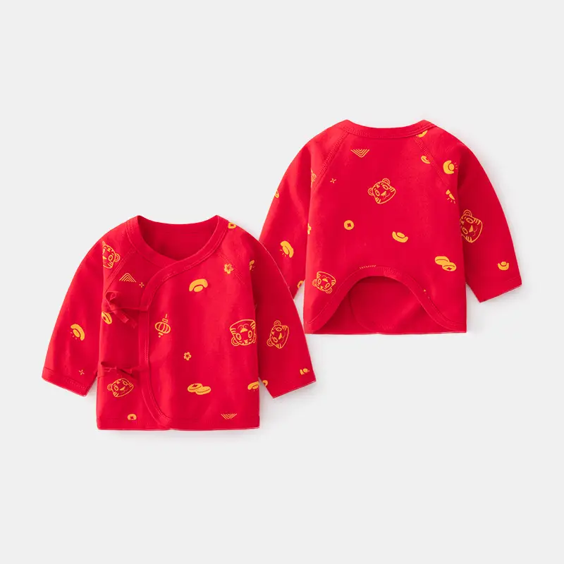 Newborn Baby Half Back Red New Year Underwear - Image 4