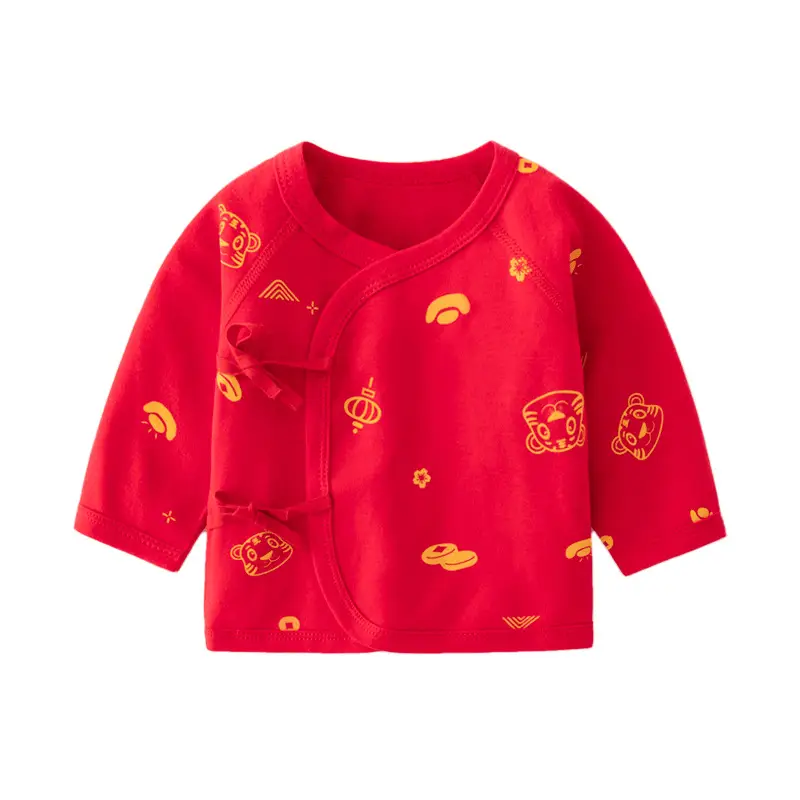 Newborn Baby Half Back Red New Year Underwear - Image 7