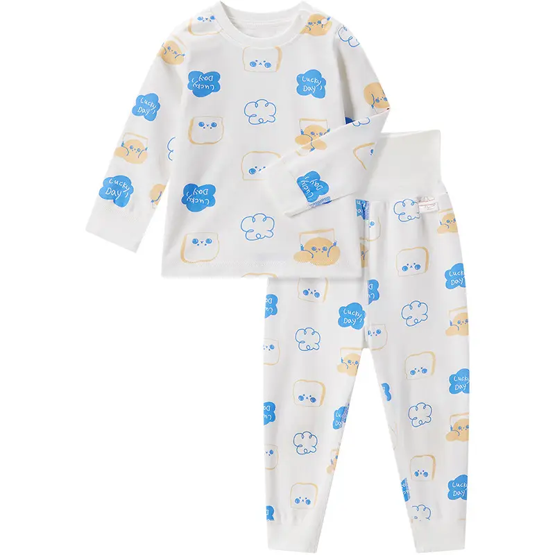 Cotton Hall Boys Girls Underwear Set Warm Autumn Pajamas