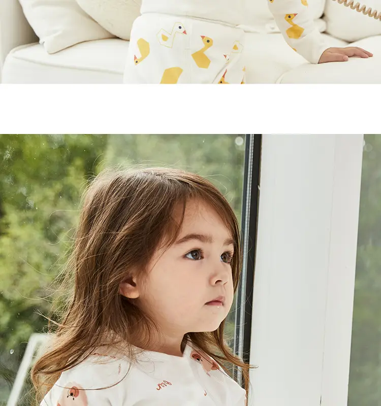 Cotton Hall Boys Girls Underwear Set Warm Autumn Pajamas — feature 24