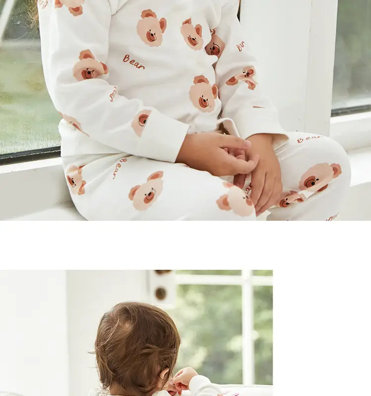 Cotton Hall Boys Girls Underwear Set Warm Autumn Pajamas — feature 25