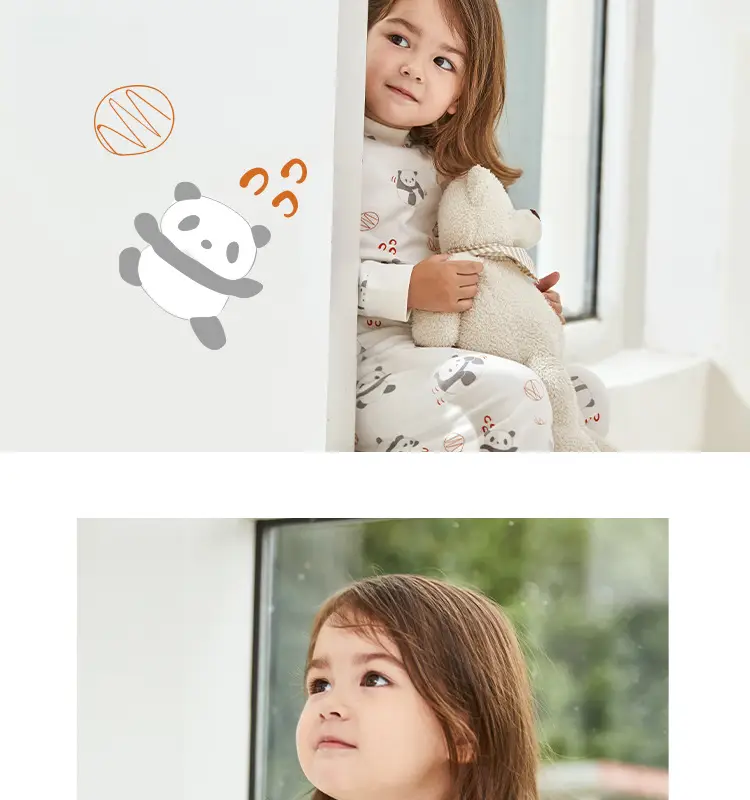 Cotton Hall Boys Girls Underwear Set Warm Autumn Pajamas — feature 27