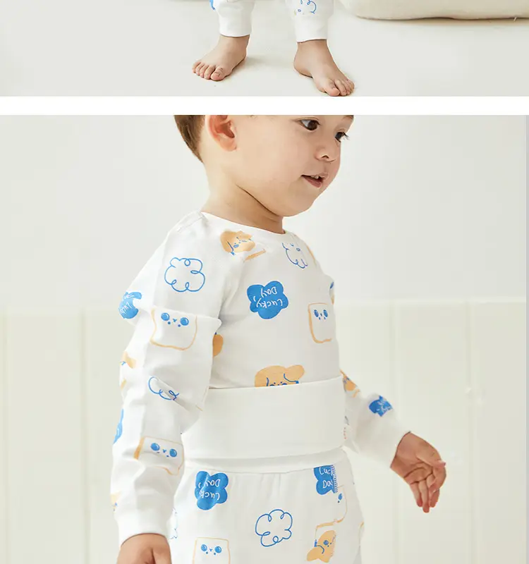 Cotton Hall Boys Girls Underwear Set Warm Autumn Pajamas — feature 32