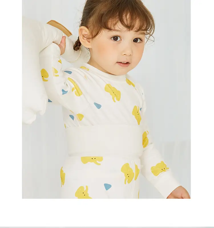 Cotton Hall Boys Girls Underwear Set Warm Autumn Pajamas — feature 36
