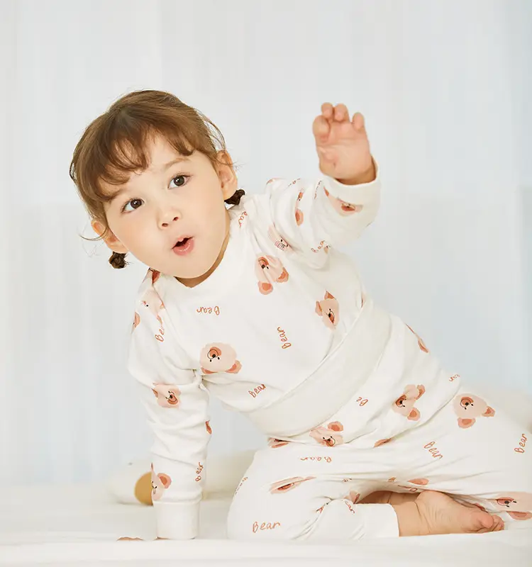 Cotton Hall Boys Girls Underwear Set Warm Autumn Pajamas — feature 37