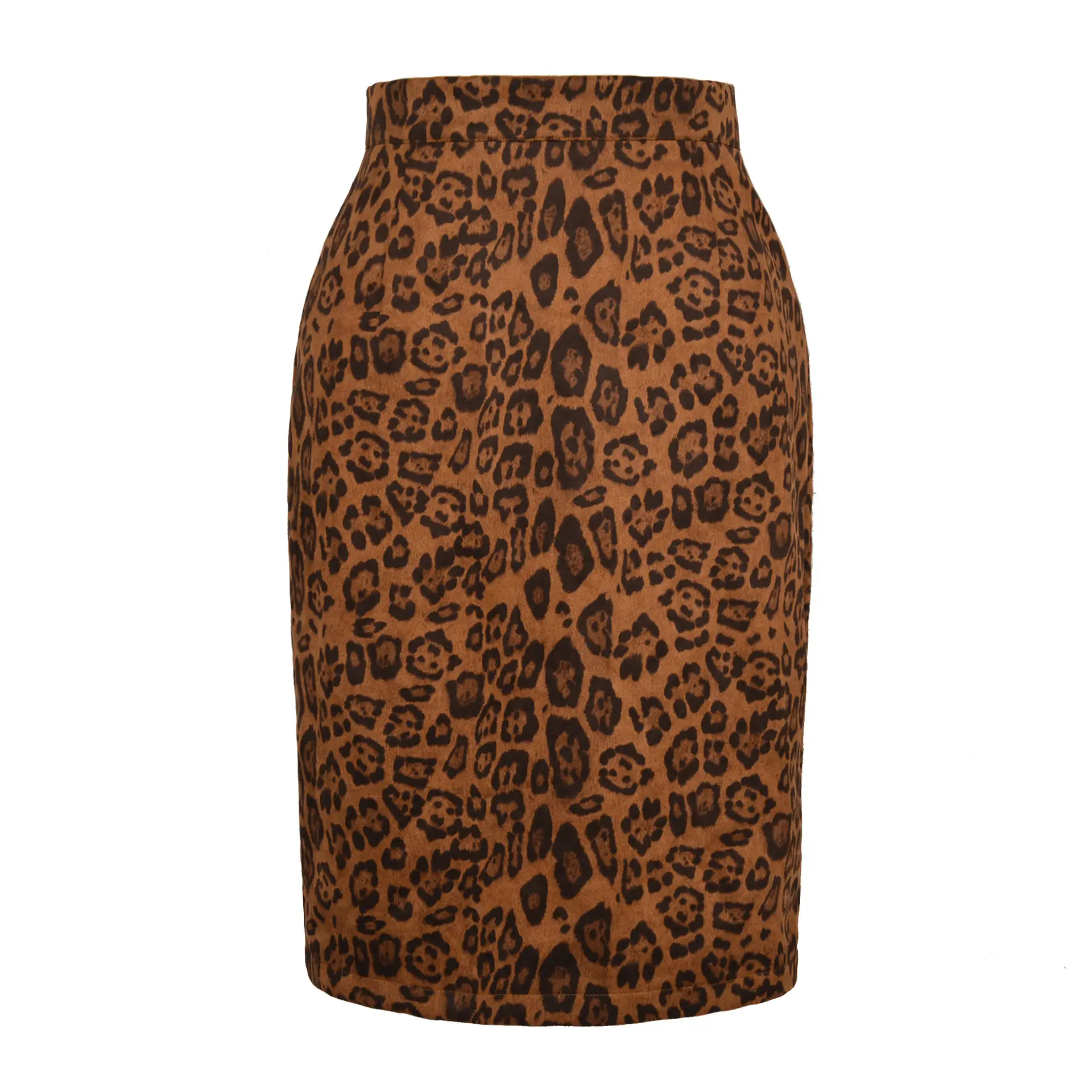 2023 Leopard Print High Waist Midi Skirt Women - Image 2