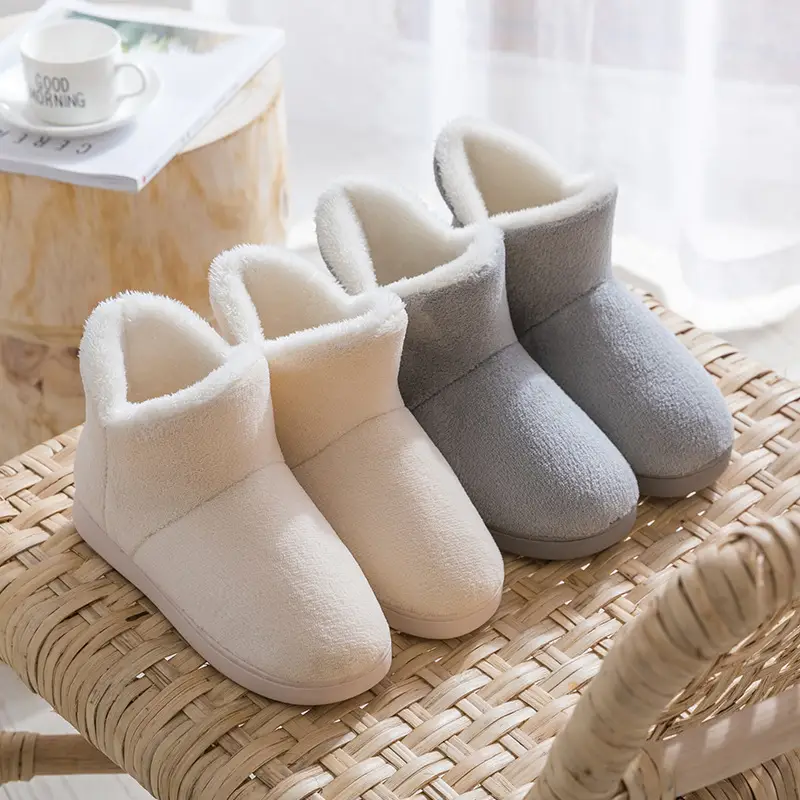 Lidani Cotton Slippers Women's Winter Moon Shoes Bag Heel Warm Fleece Lined Thick Sole Indoor Plush Men's Cotton Shoes for Couple - Image 7