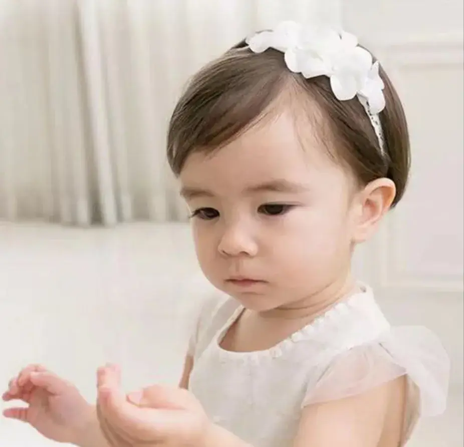 Korean Style Baby Bow Hair Band for Girls - Image 3