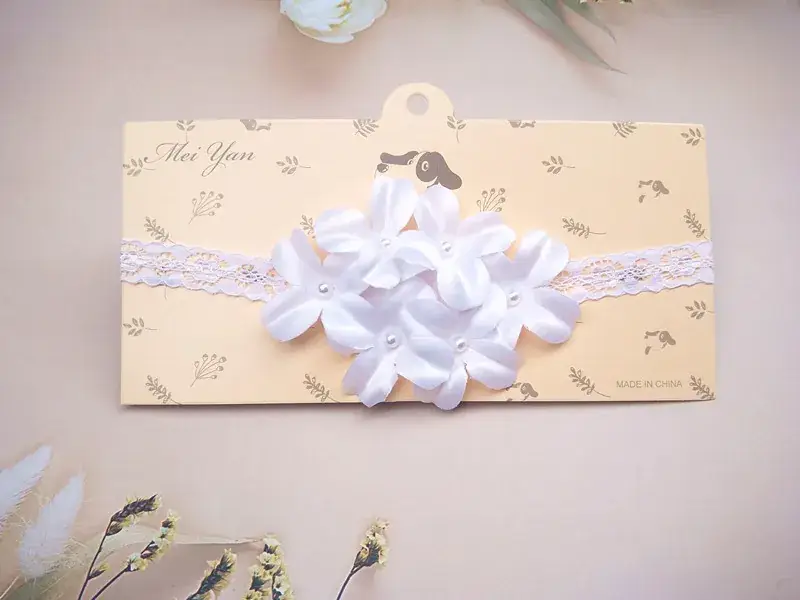 Korean Style Baby Bow Hair Band for Girls - Image 4