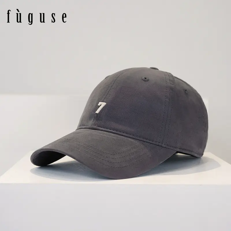 Men Grey Baseball Cap with 7 Logo K-Style - Image 4