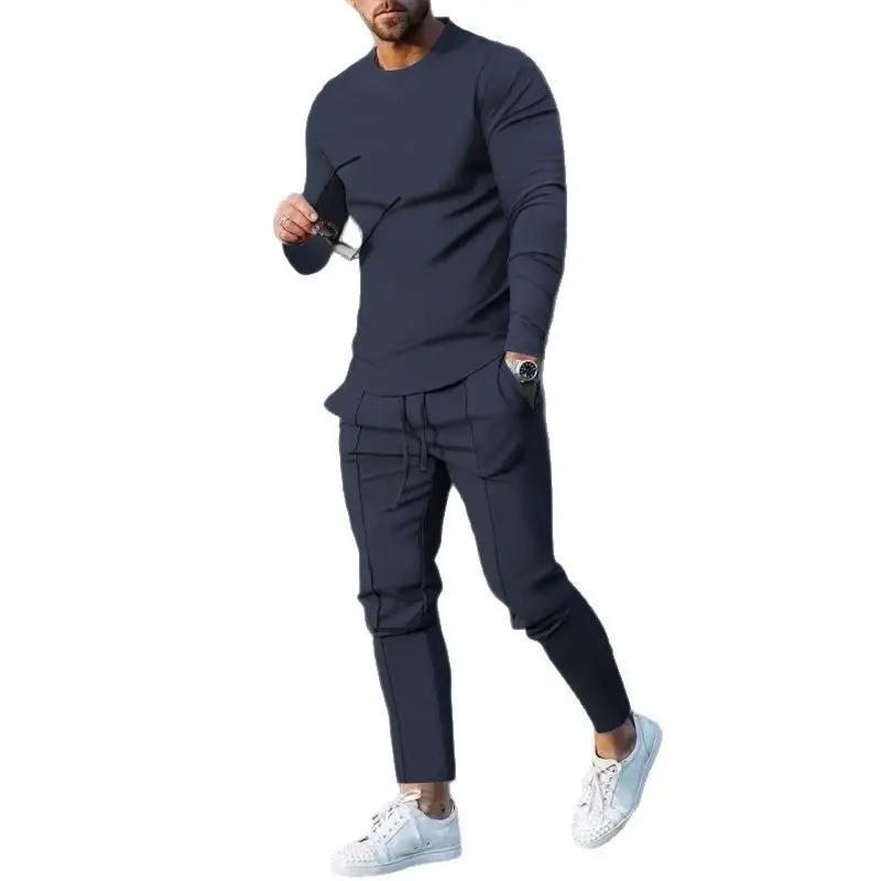 Men's 2025 Cross-Border Autum Suit Beige Loose Fit T-Pants