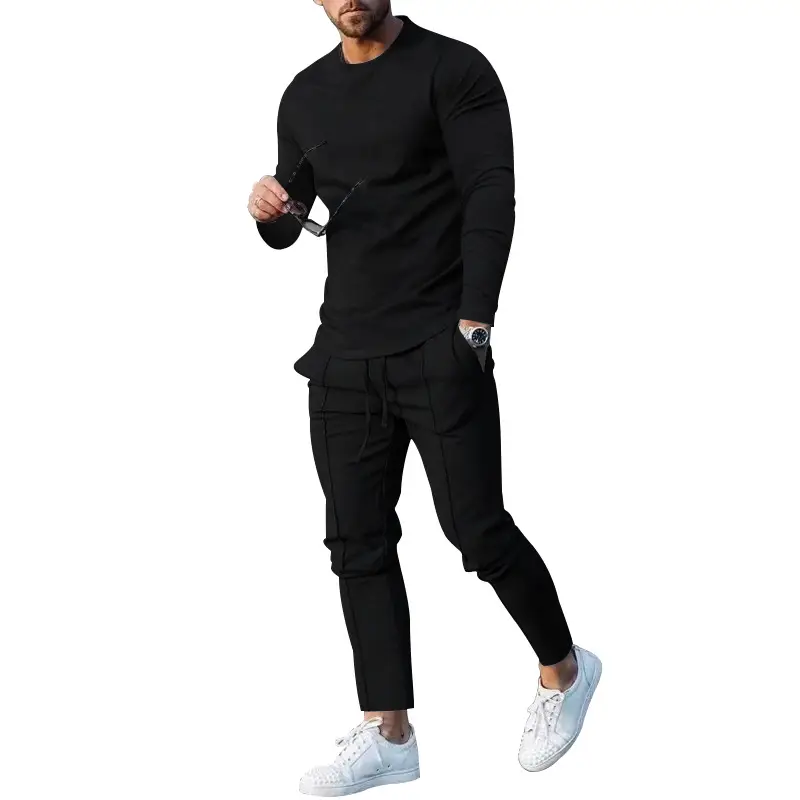 Men's 2025 Cross-Border Autum Suit Beige Loose Fit T-Pants