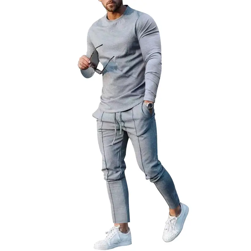 Men's 2025 Cross-Border Autum Suit Beige Loose Fit T-Pants