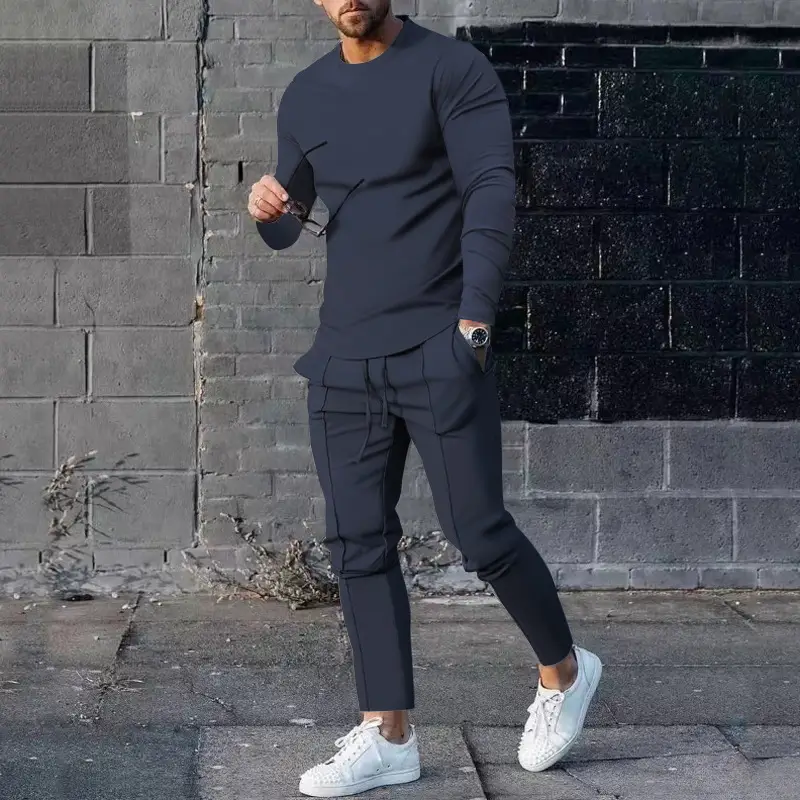 Men's 2025 Cross-Border Autum Suit Beige Loose Fit T-Pants