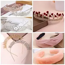 Gold Plated Seven-Tooth Hair Comb with Double Flower Design — feature 10