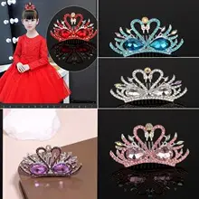 Gold Plated Seven-Tooth Hair Comb with Double Flower Design — feature 18