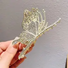 Gold Plated Seven-Tooth Hair Comb with Double Flower Design — feature 28
