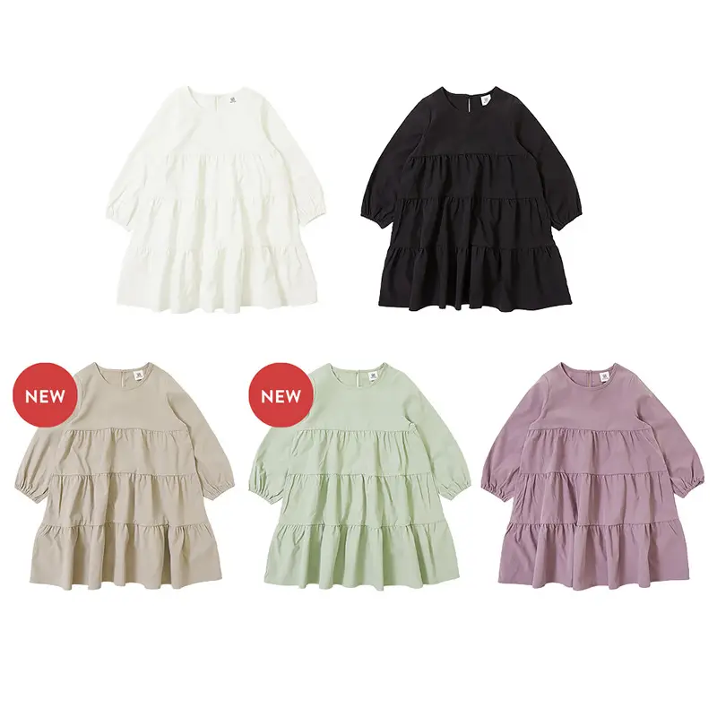 Cute Long Sleeve Cotton Dress for Girls 110cm - Image 10