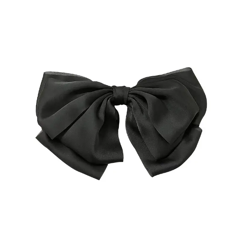 Black Big Bow Hairpin for Women