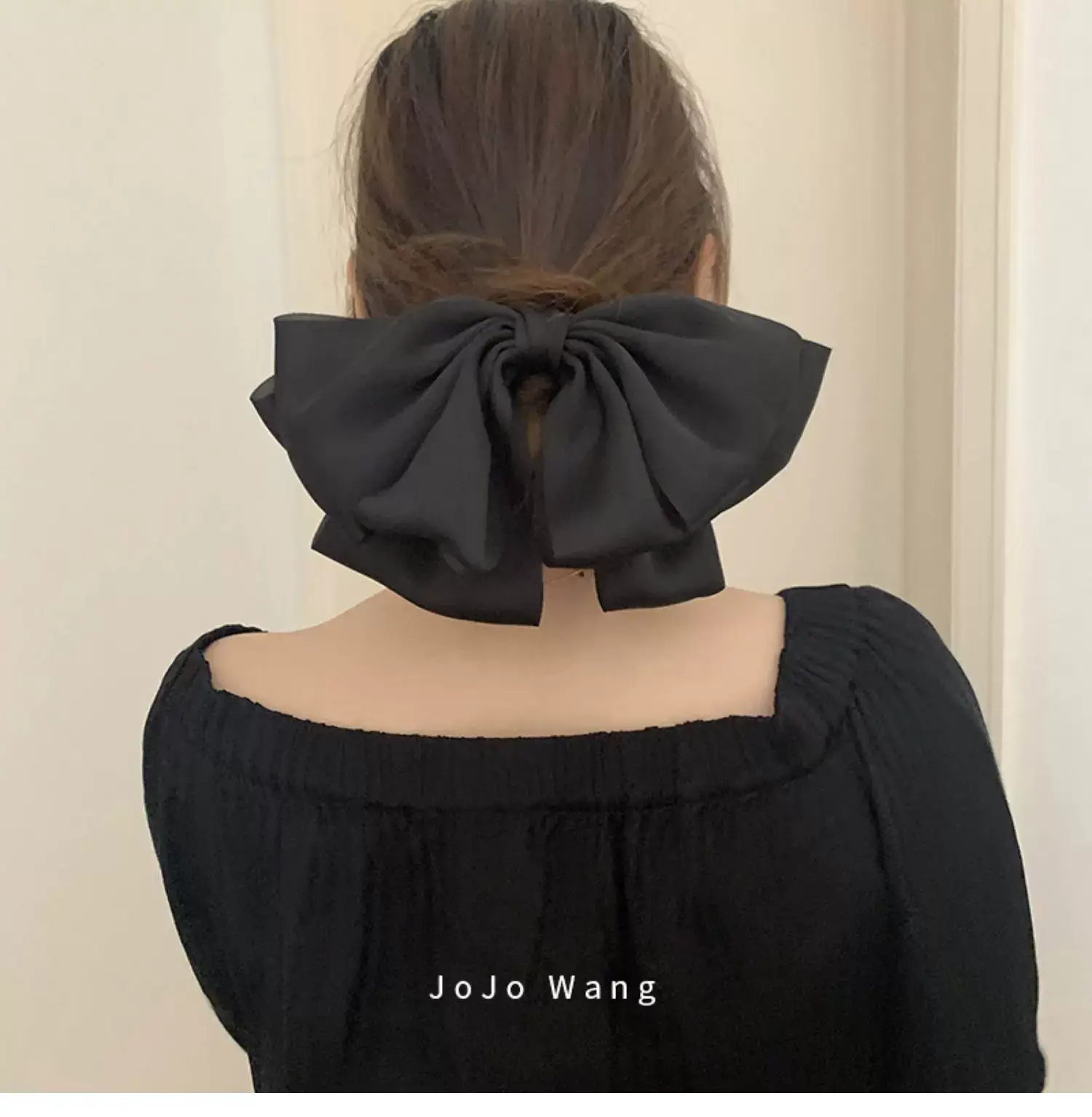 Black Big Bow Hairpin for Women — feature 18