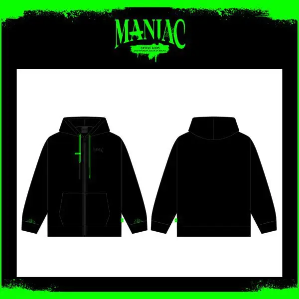 Black Graphic Maniac Hoodie Sweat Suit 9X - Image 2