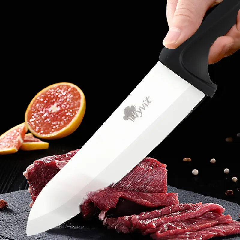 Ceramic Fruit Knife Set White Blade 5-Piece Kitchen - Image 5
