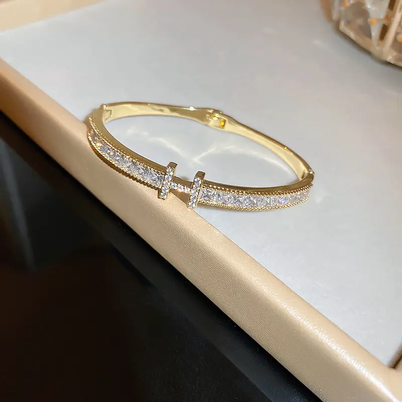 3# bracelet-gold letter H