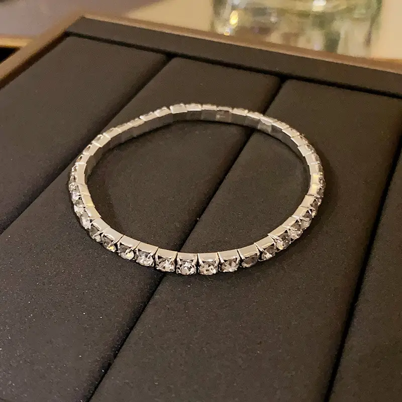 Studded Stretch Claw Drill Bracelet