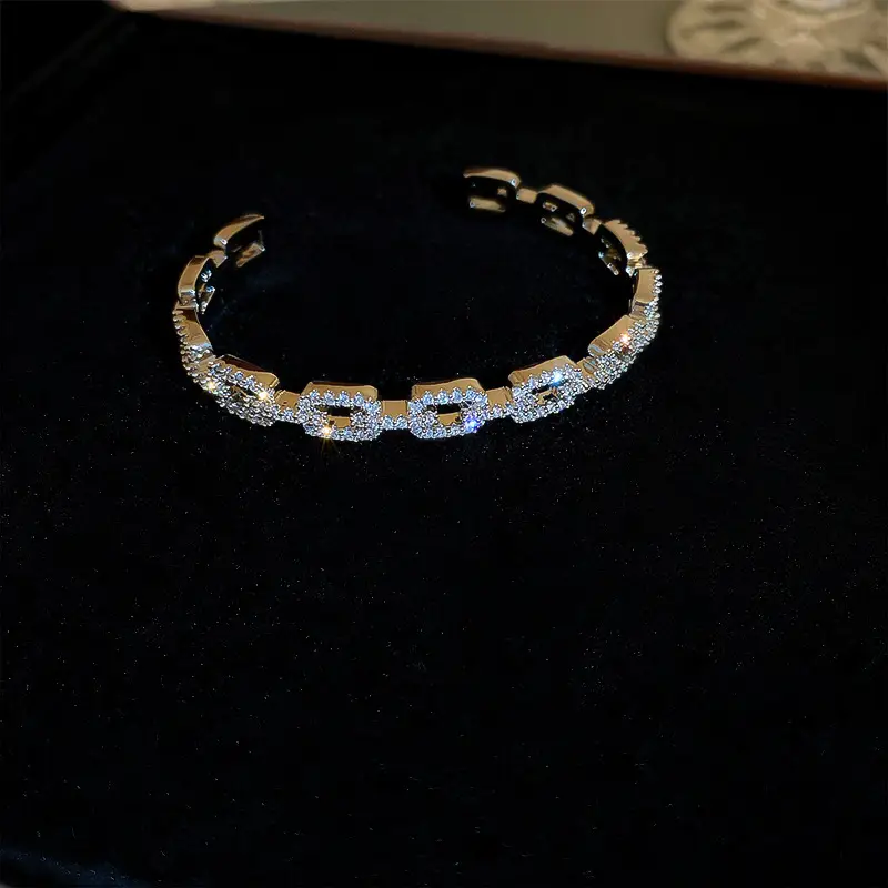 Diamond Encrusted Gold Bracelet for Women - Image 11